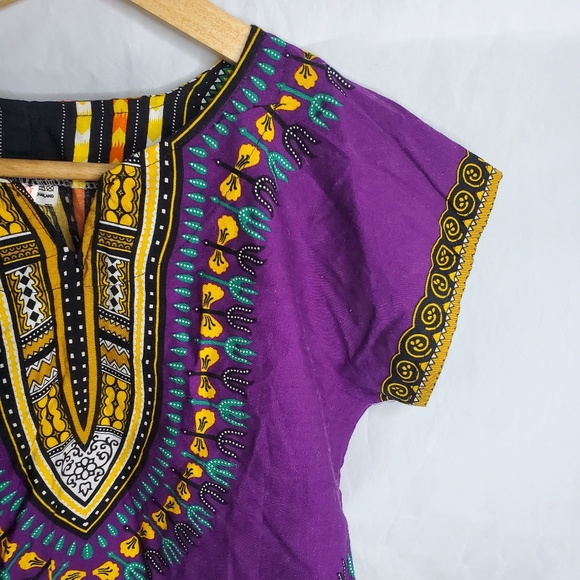 Kids Purple Dashiki - Picture 3 of 7